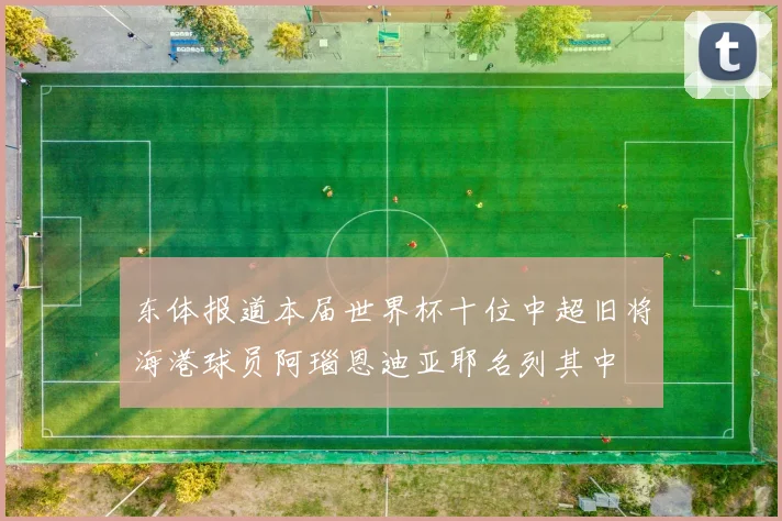 东体报道本届世界杯十位中超旧将海港球员阿瑙恩迪亚耶名列其中